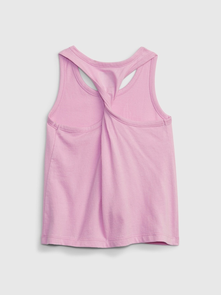 Toddler 100% Organic Cotton Mix and Match Twist-Back Tank Top