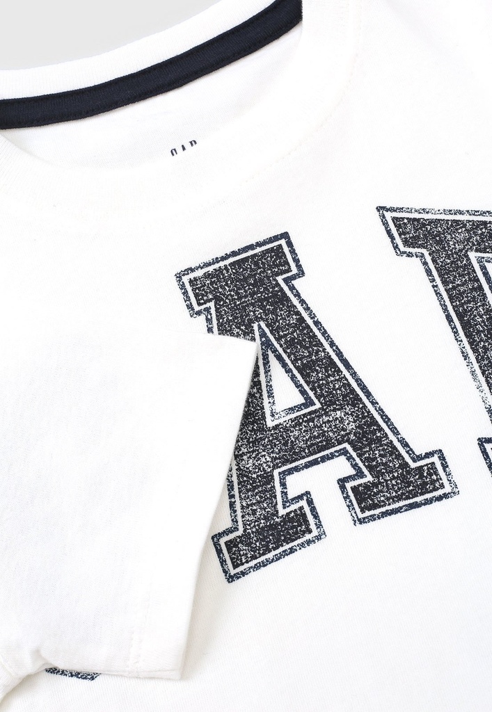 Camiseta GAP Infantil Logo Branca
