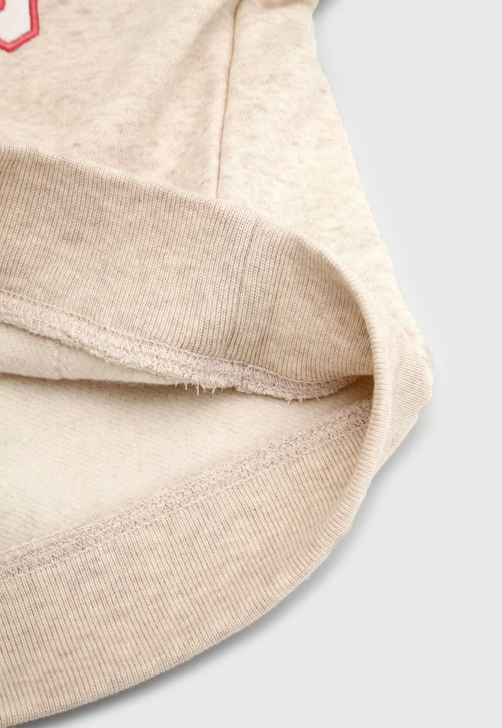 Blusa De Moletom GAP Infantil Logo Bege