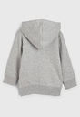 Blusa De Moletom GAP Infantil Logo Cinza