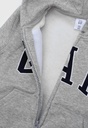 Blusa De Moletom GAP Infantil Logo Cinza