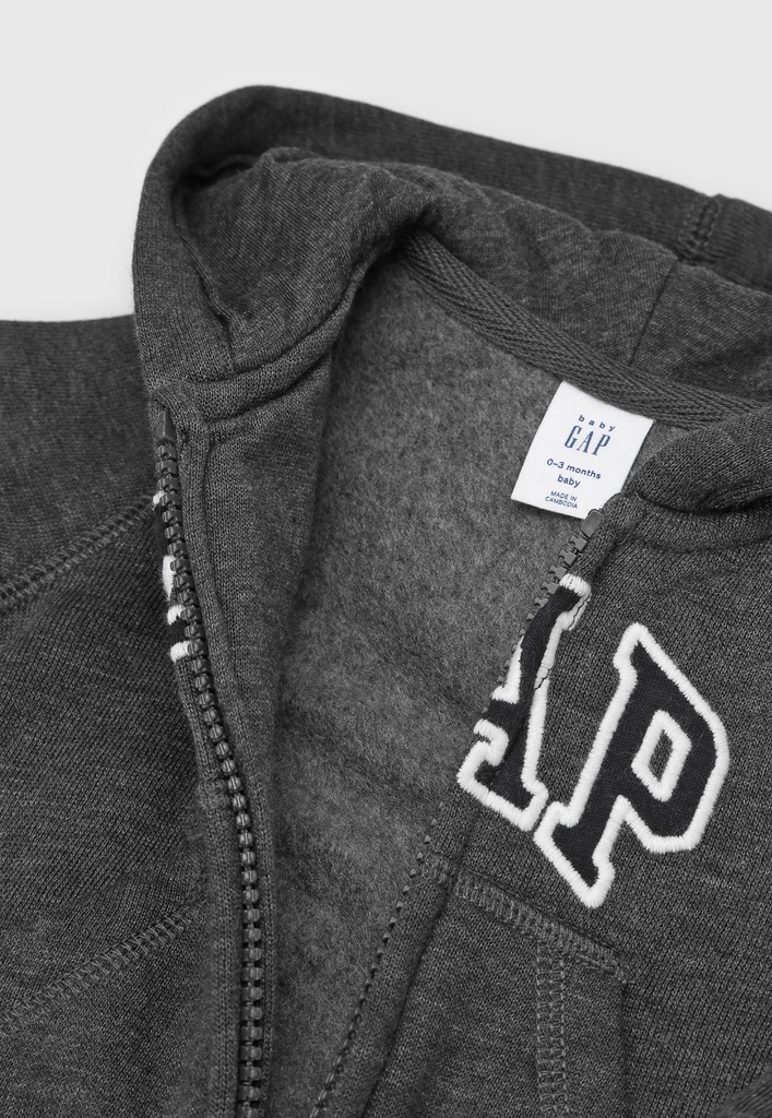 Jaqueta GAP Infantil Logo Grafite