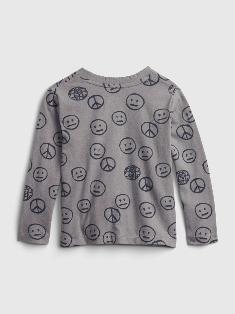 Toddler 100% Organic Cotton Mix and Match Print Pocket T-Shirt