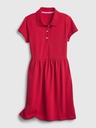 Kids Organic Cotton Uniform Polo Shirt Dress