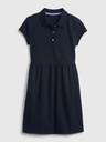 Kids Organic Cotton Uniform Polo Shirt Dress