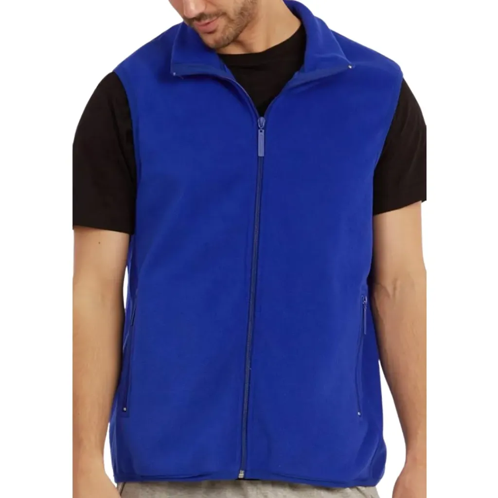 [L4D6] Full-Zip Polar Fleece Vest C Azul rey T M