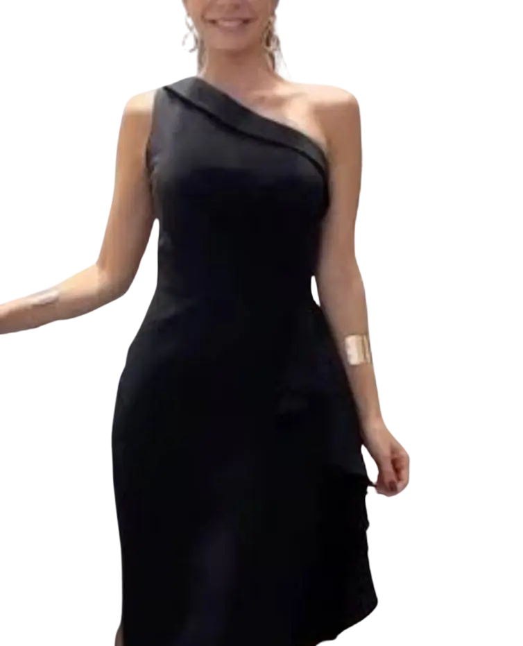 Vestido Ro Y De C Negro T L