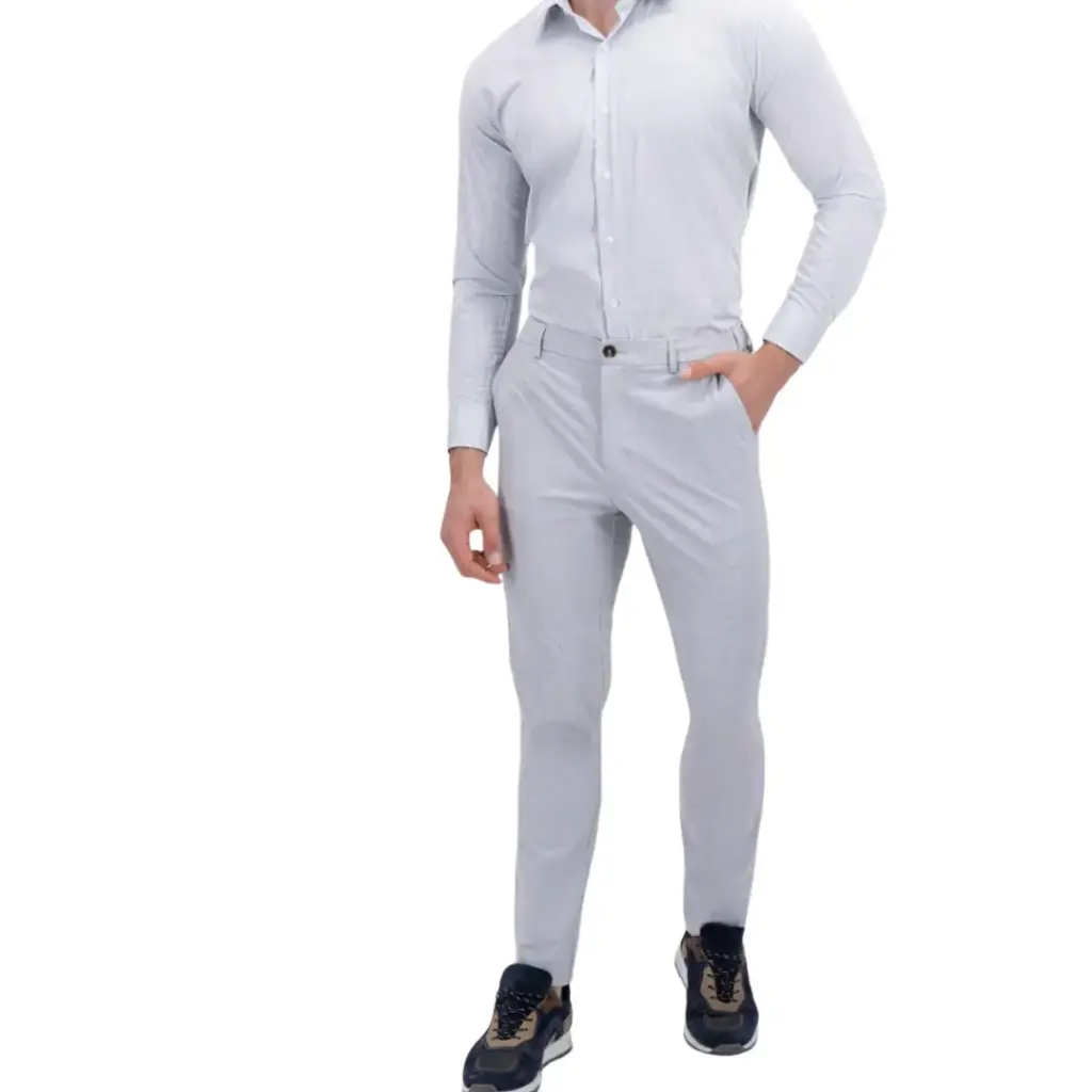 Pantalon de Golf elastico ajustado C Gris T 34w x 30l