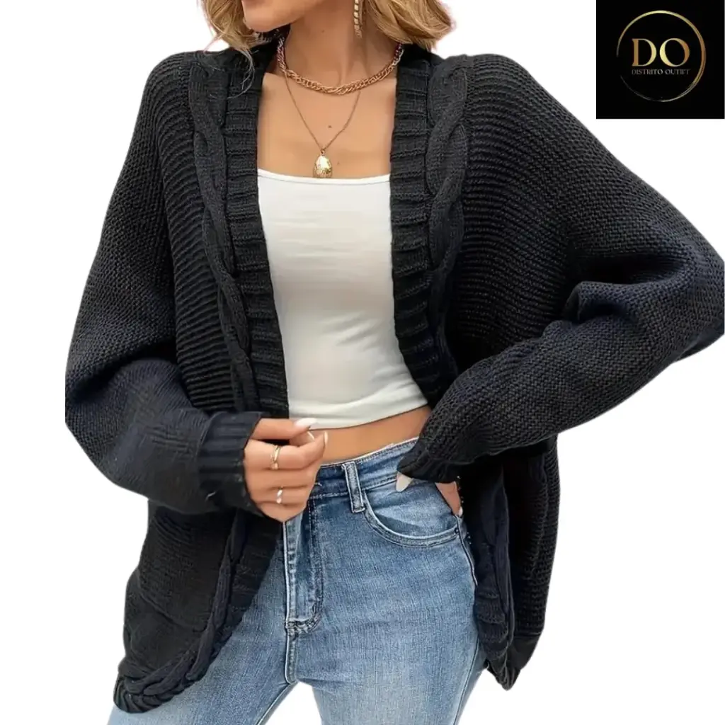 Sueter Largo abierto  AMERICAN AEGLE C Negro T S