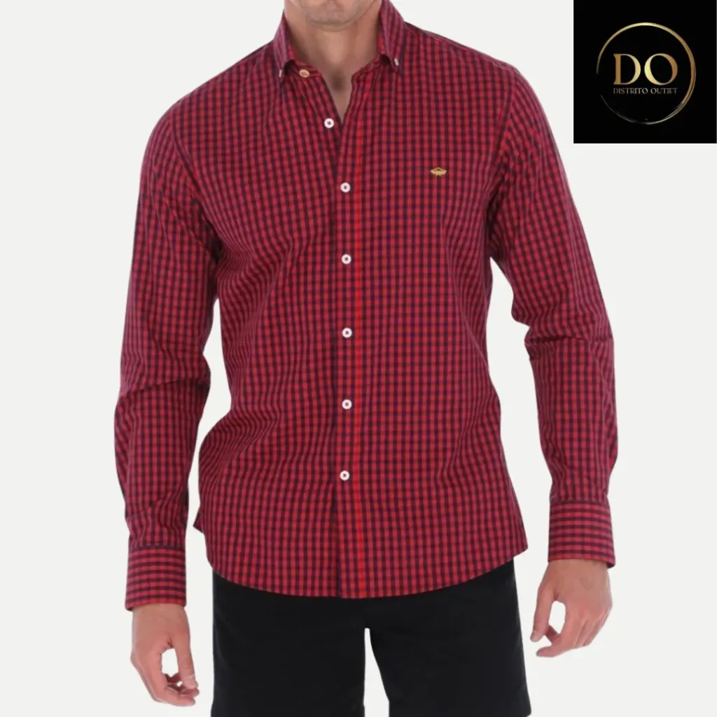 camisa  WEATHERPROOF C Negro- Rojo T XL