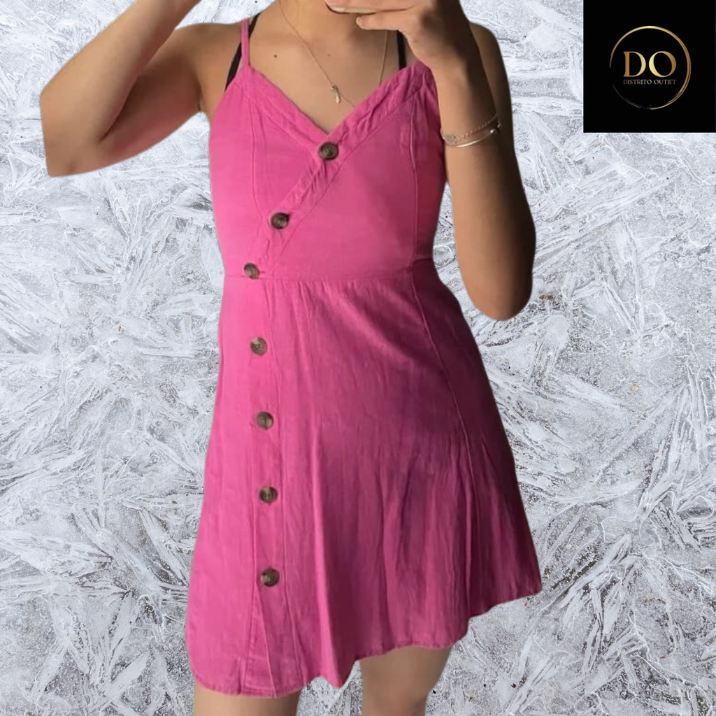 Vestido C Rosa T L