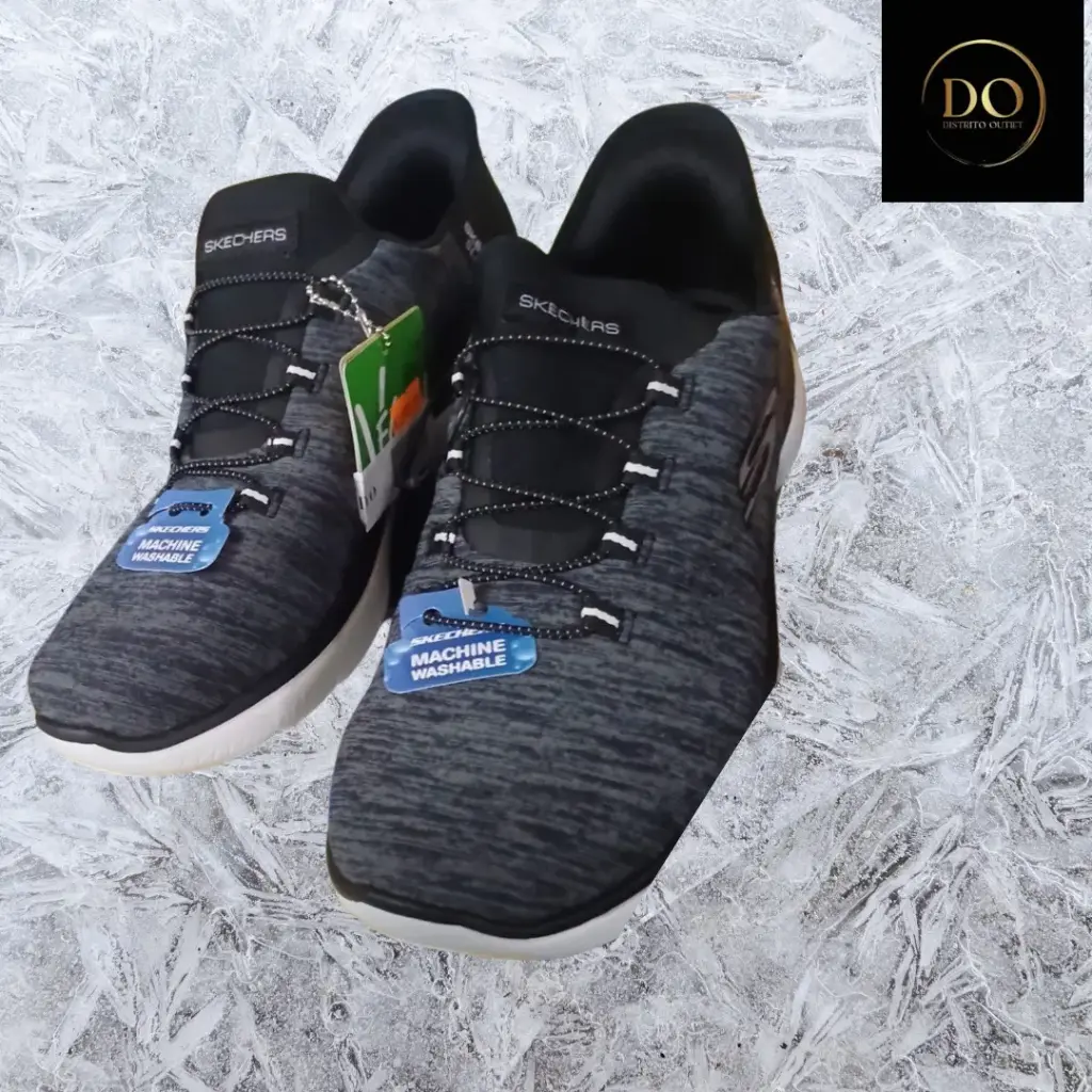 [229050] Tenis SKECHERS SLIP-INS C Negro -Gris T 26.5