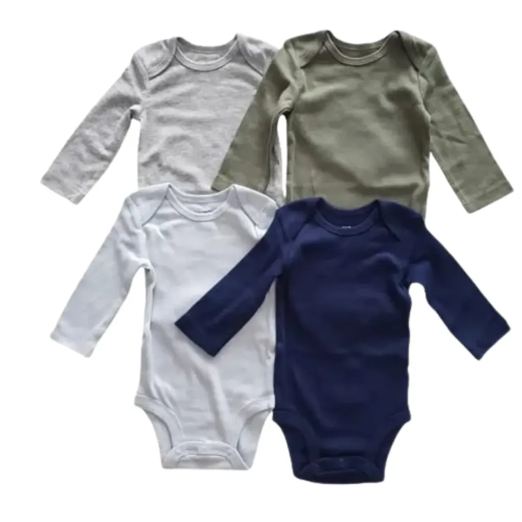 Pañalero  manga larga 4 pza.Carter´s C Varios colores T 6 meses