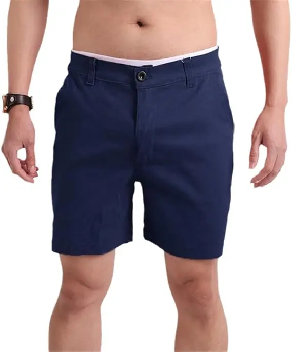 Short Everyday Flat Front C Azul marino T 40w