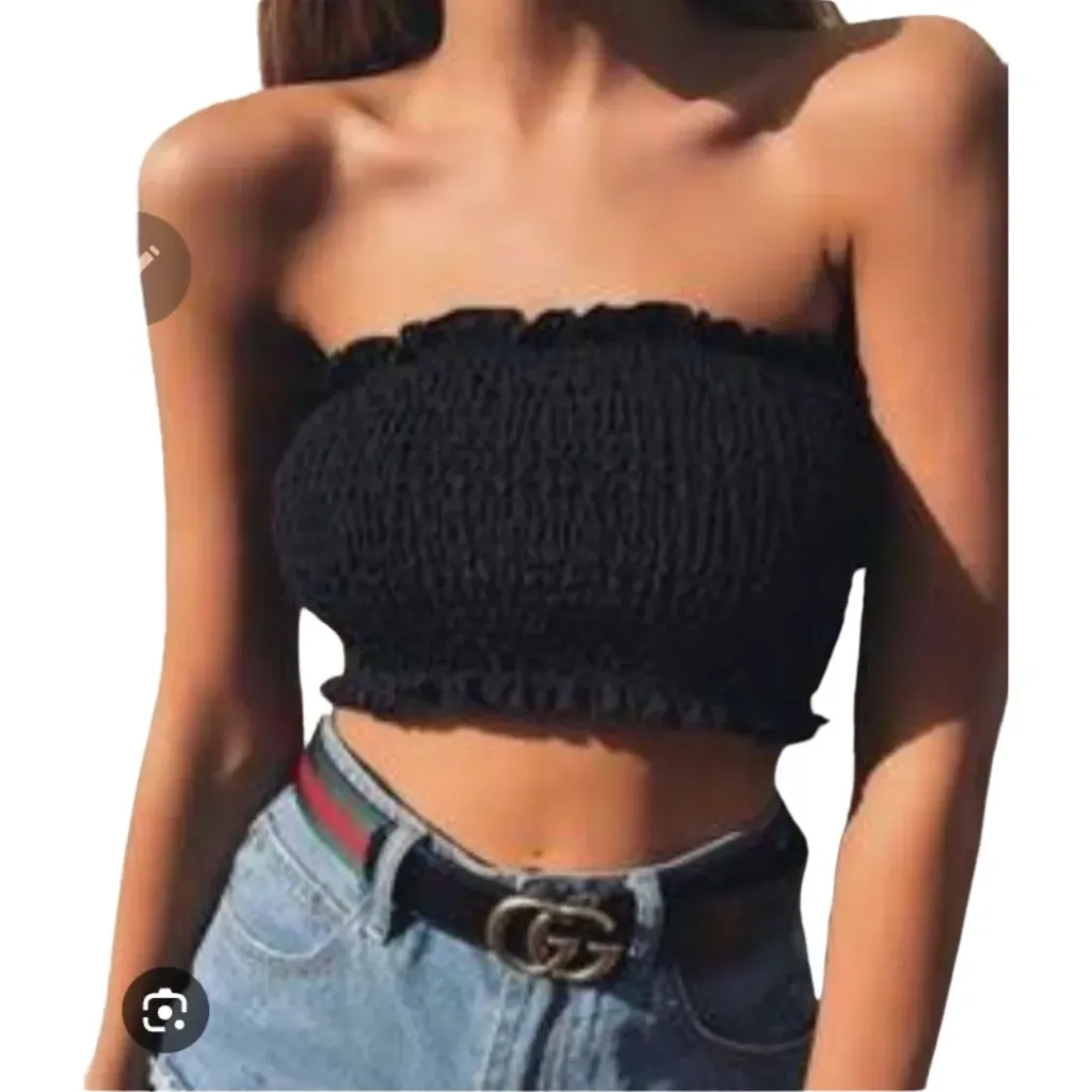 Blusa top Paper +Tee C Negro T S