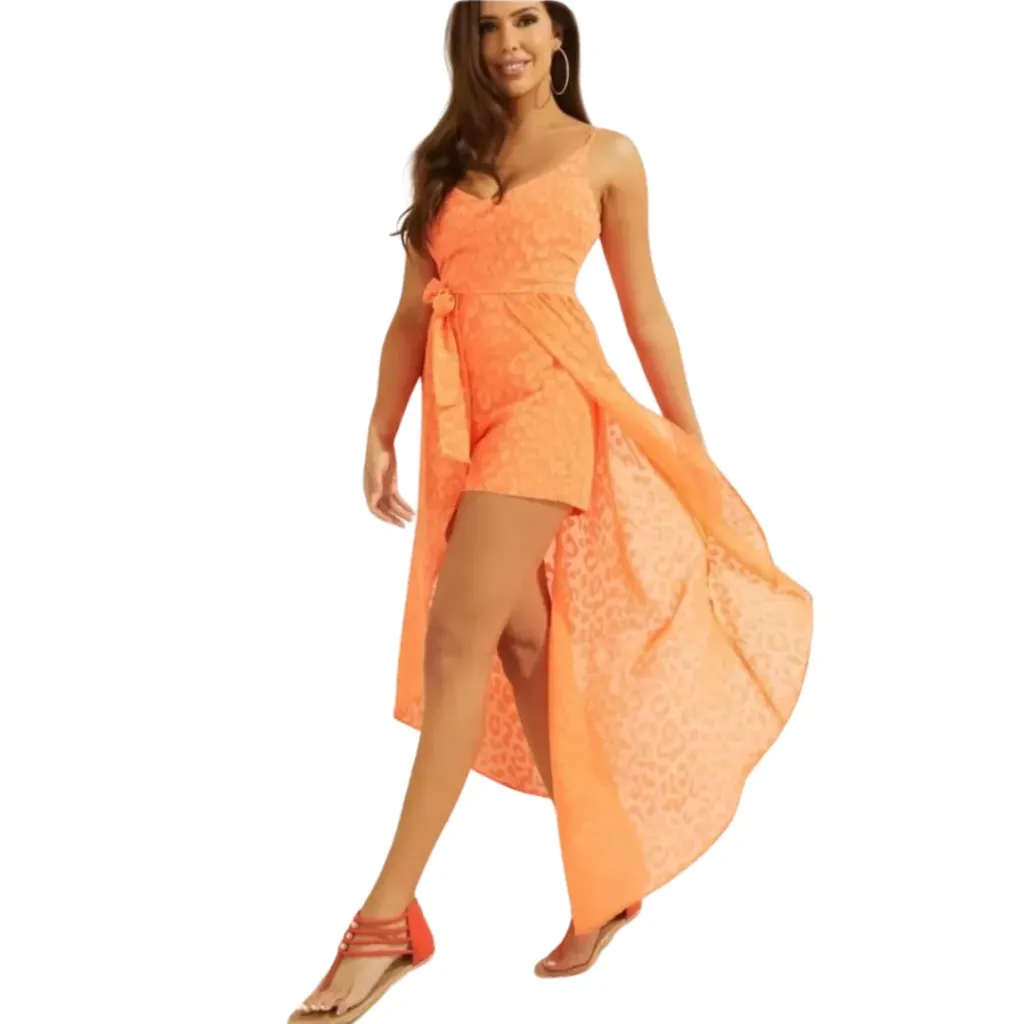 Vestido Guess C Naranja T 2