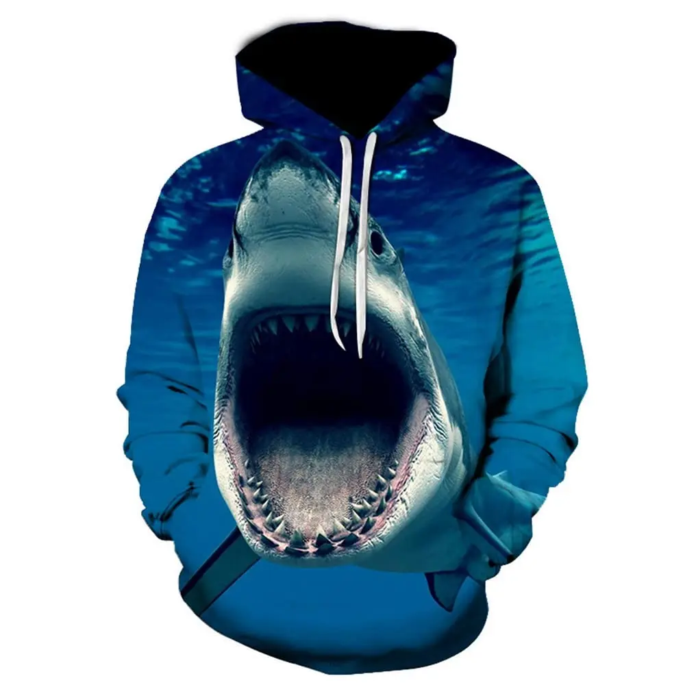 Sudadera Tiburón C Azul T XL