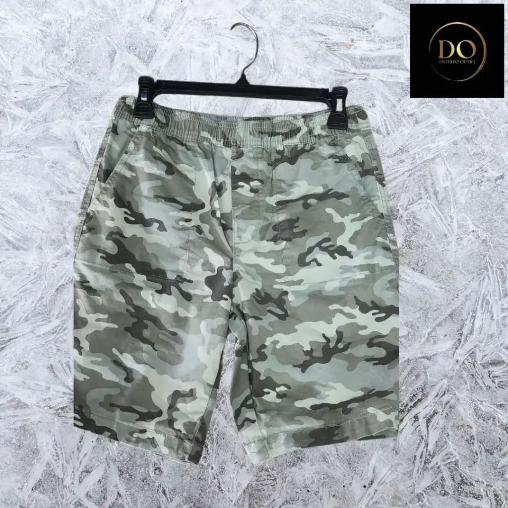 [5773] Short WOVEN  C Verde militar T 14