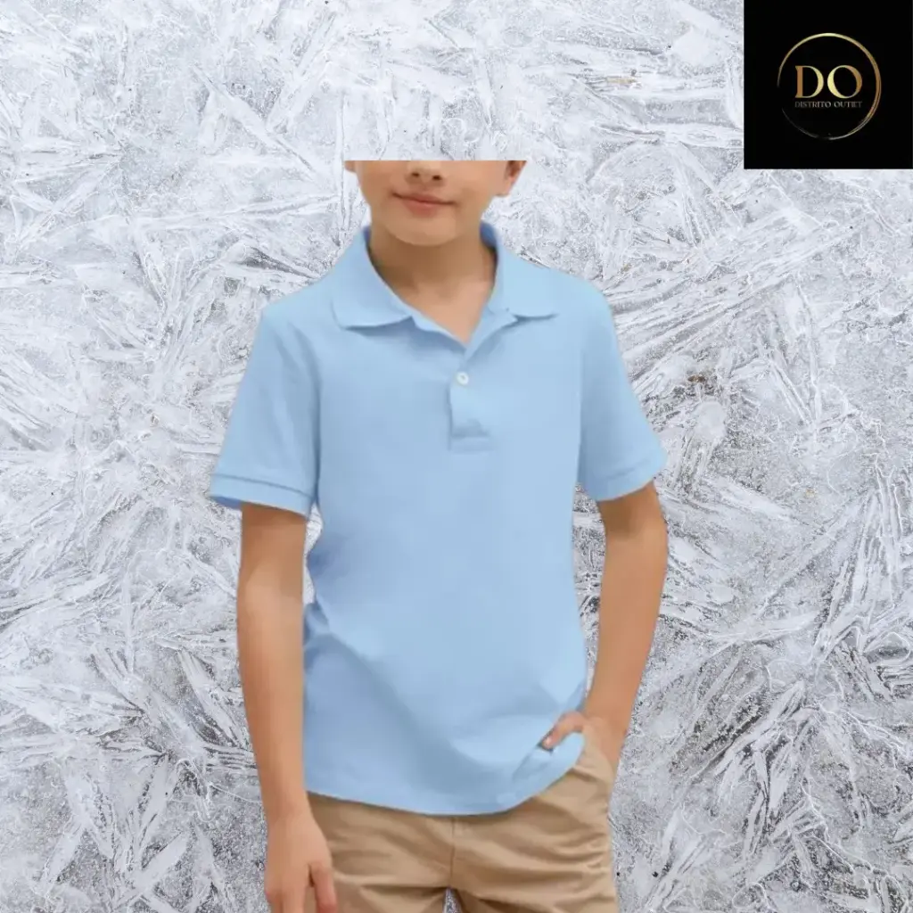 [6057] Playera tipo polo WONDER NATION C Azul T 4