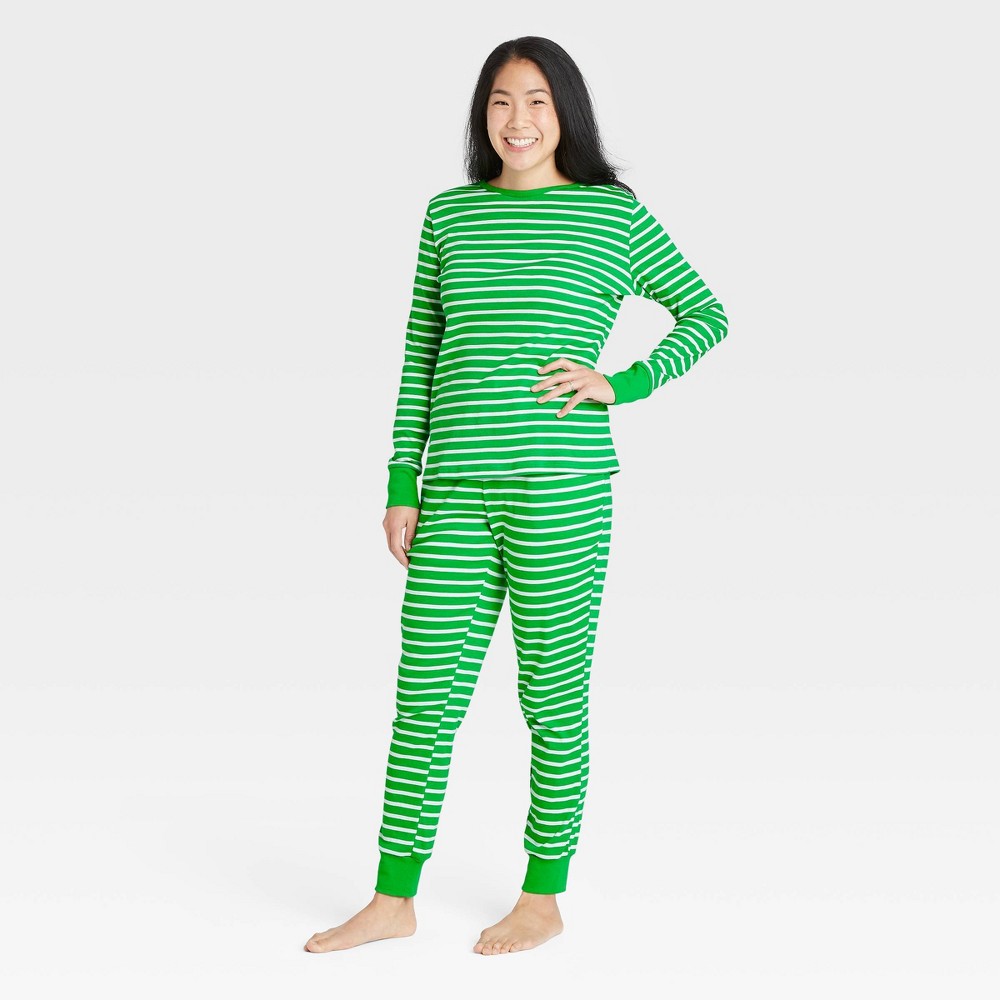 [379293] Pijama  C Verde a rayas T M