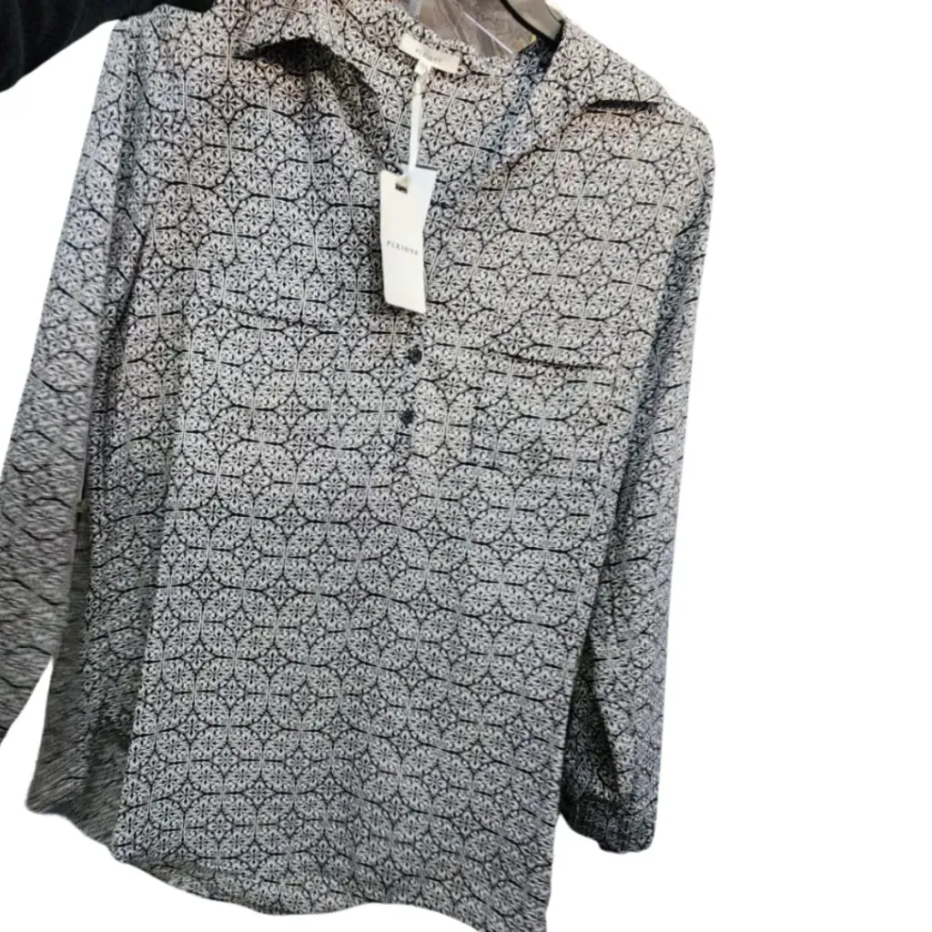 Blusa  PLEIONE C Negro - Crema T L