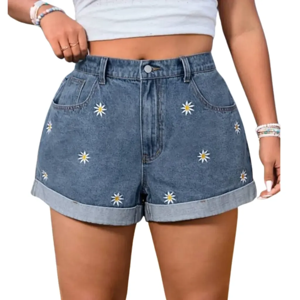 Short  de mezclilla KNIT DENIM C Azul marino T 14
