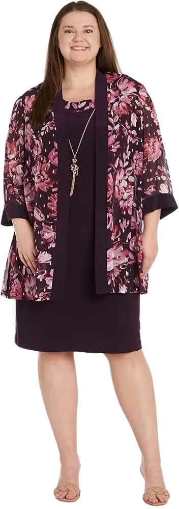 Vestido R&K C Negro - Rosa T 16