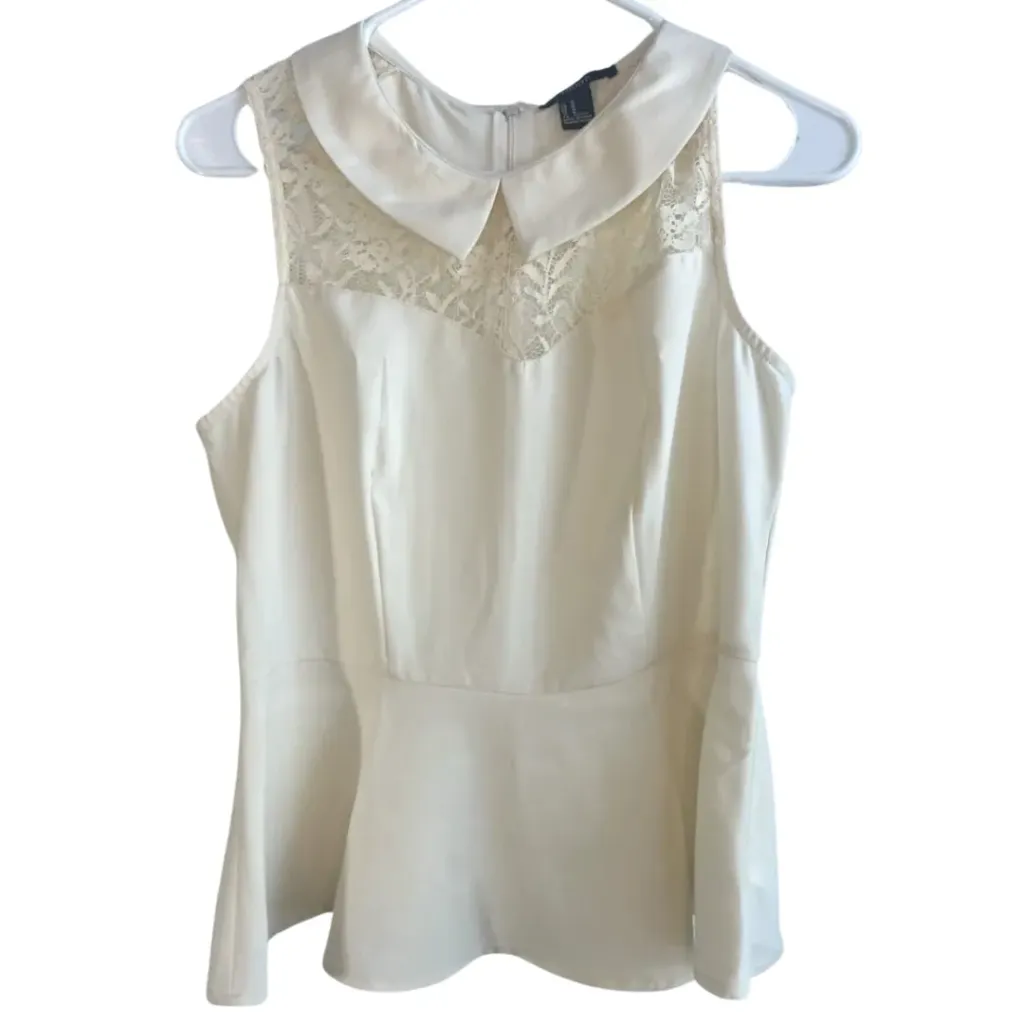 [533023] Blusa Forever 21 C Crema T M