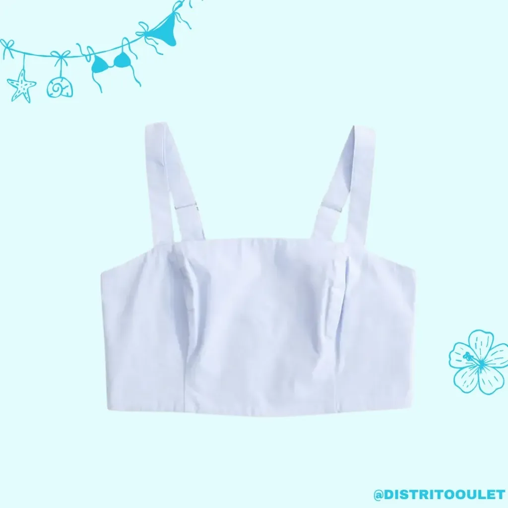 Crop Top Aerie C Azul cielo T XL