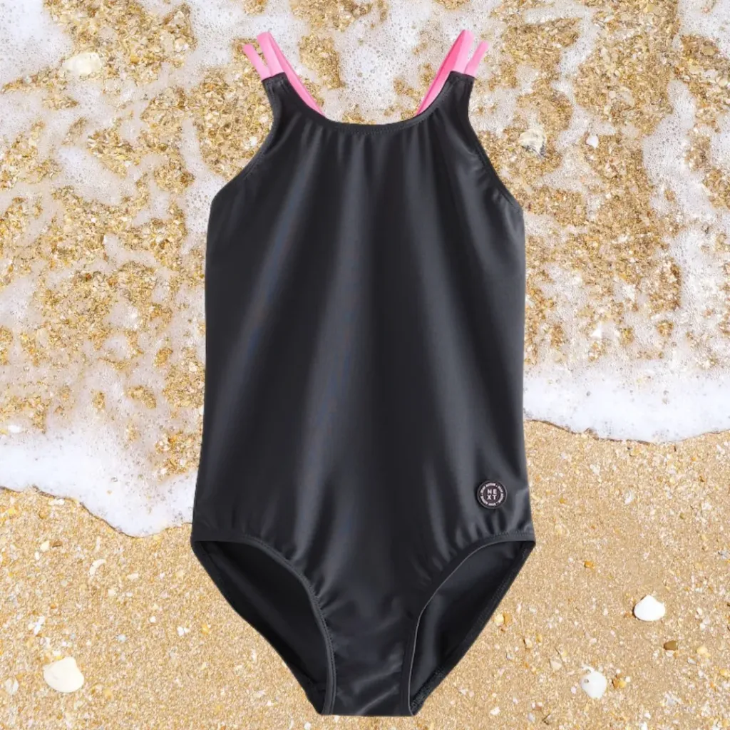 [5254] Traje de baño 1 pieza CAT & JACK C Negro T 14