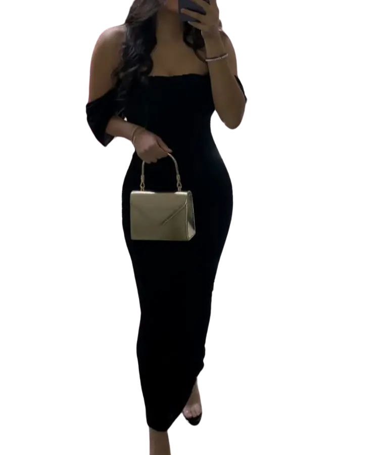 Vestido retty Garden C Negro T M