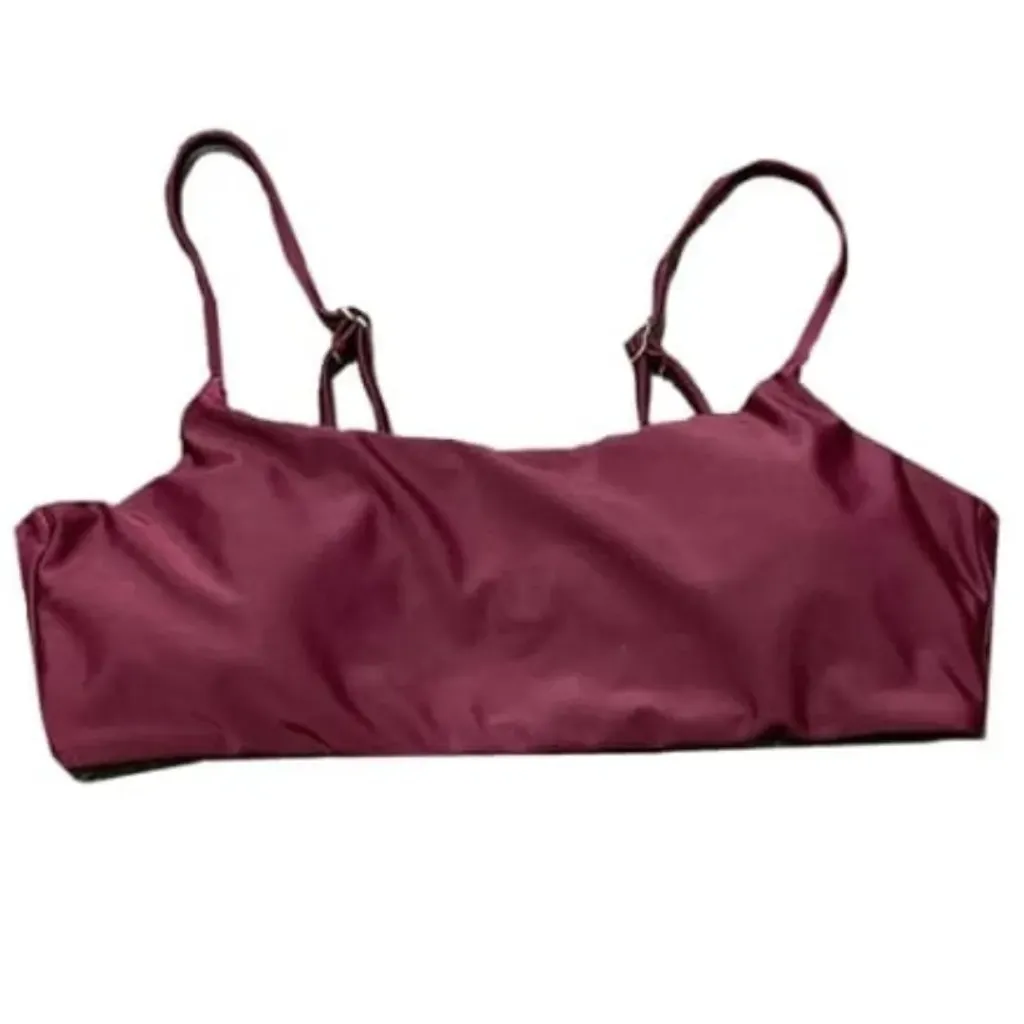 [7977] Traje de Baño una pieza top C Vino T S