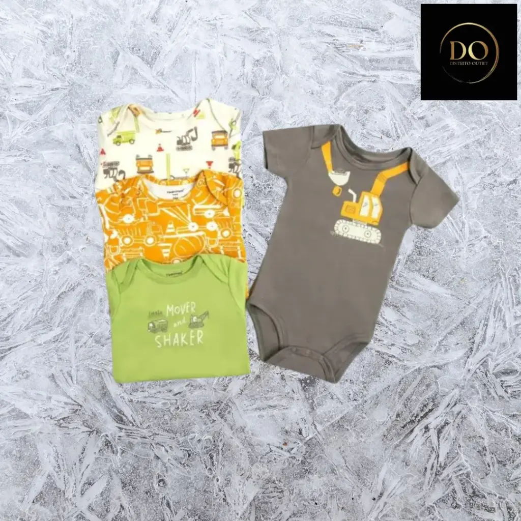 [121540] Pañalero  manga Corta 5 pza.Carter´s C Varios colores T 3 meses