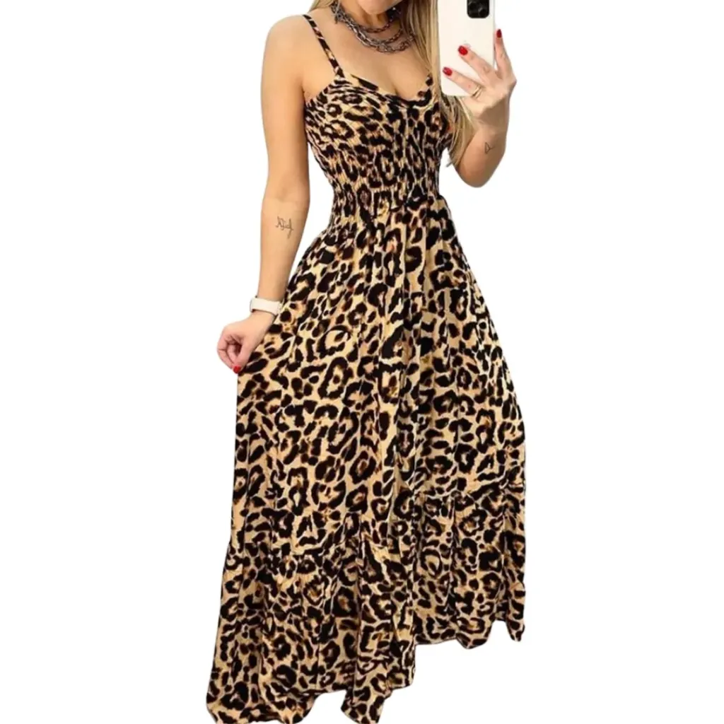 Vestido Shein  C Leopardo T S