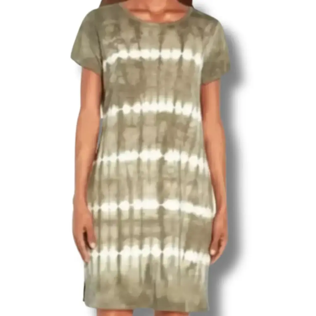 Vestido Gap C Blanco-Verde T XL