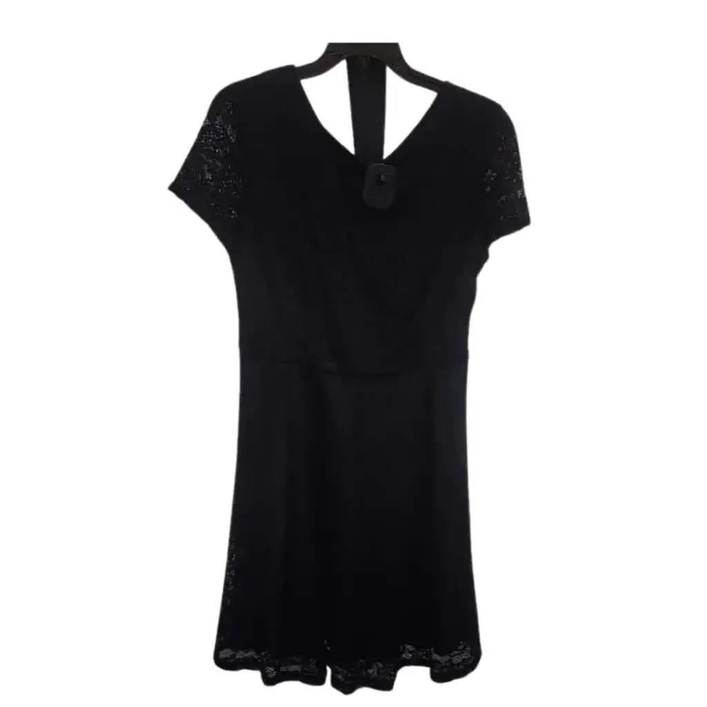 Vestido de Encaje C Negro T XX