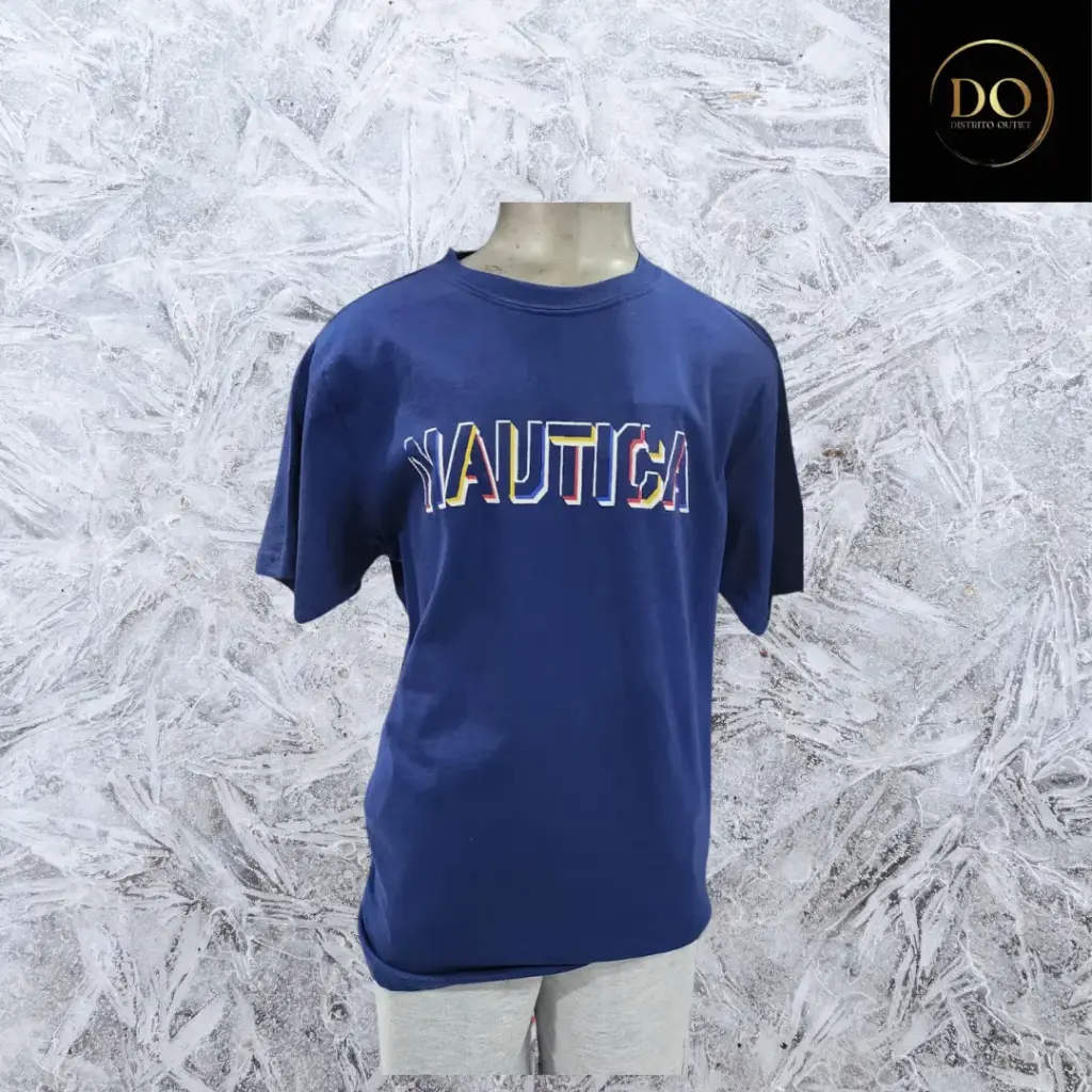 Playera  NAUTICA C Azul marino T 10