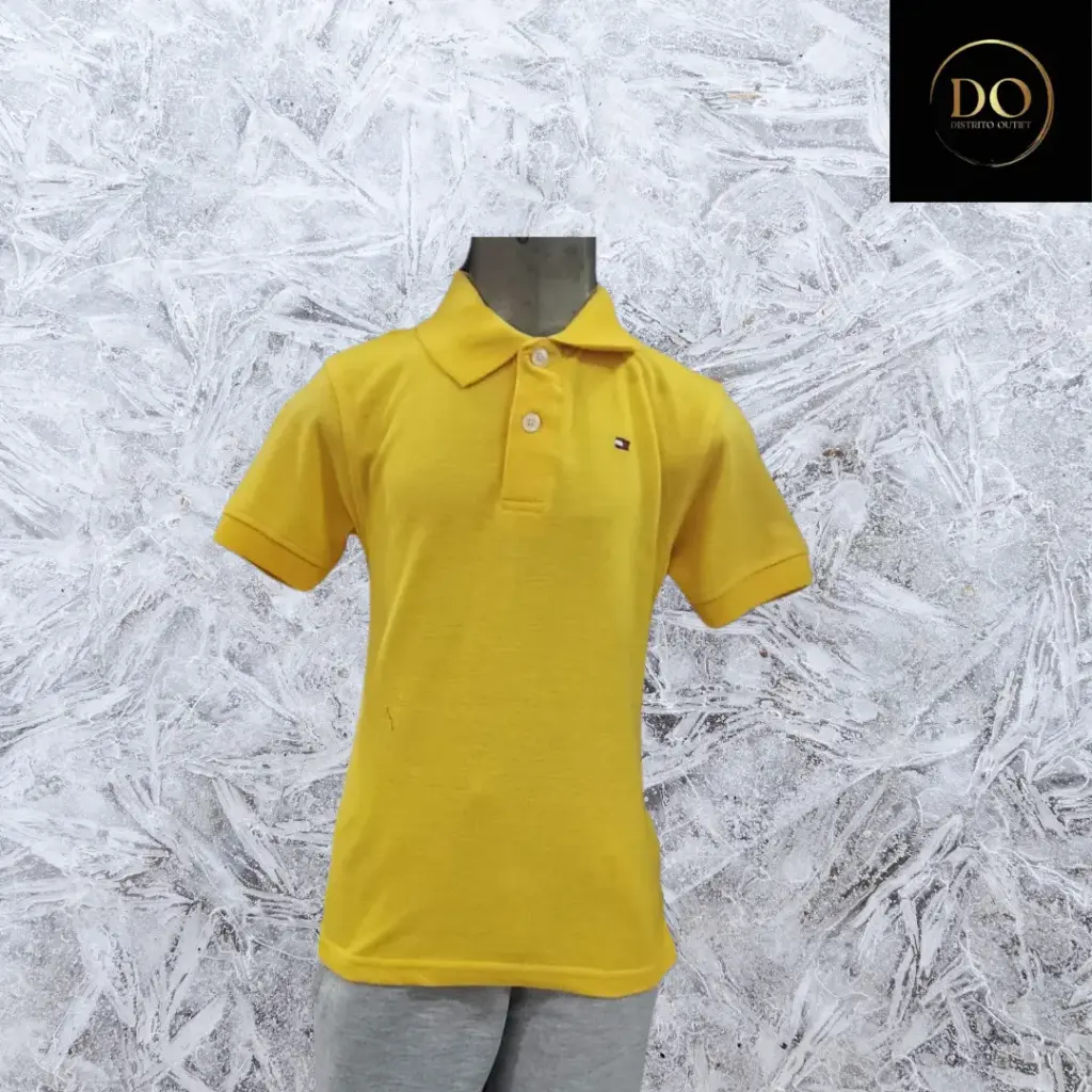 [4508] Playera tipo polo  TOMY HILFIGER C Amarillo T 5