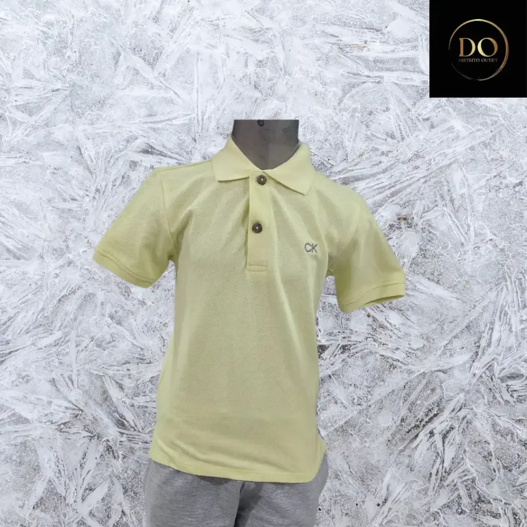 [3320] Playera tipo polo CALVIN KLEIN C Amarillo T 5