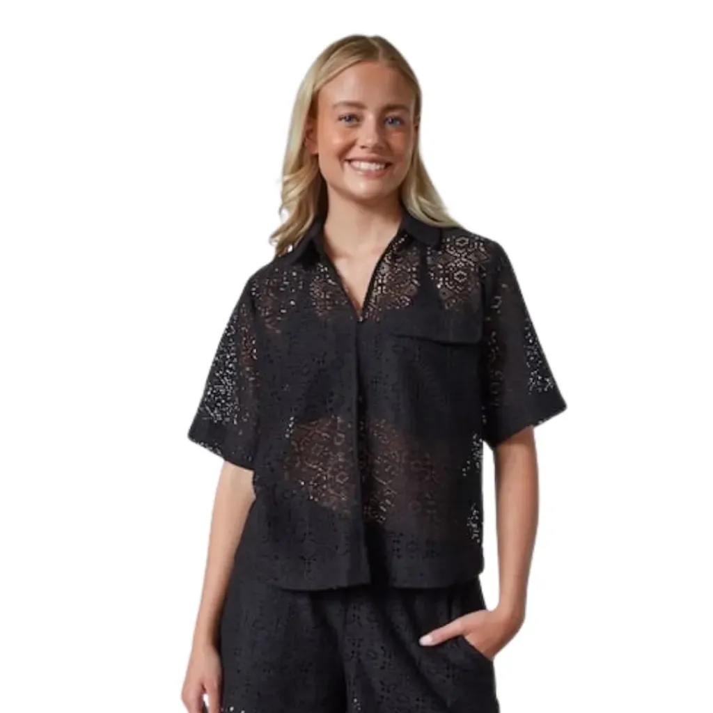 Blusa American Eagle C Negro T L