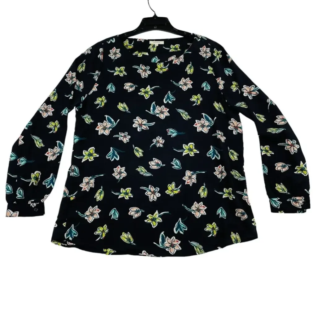 [337380] Blusa  PLEIONE C Negro -Floral T M