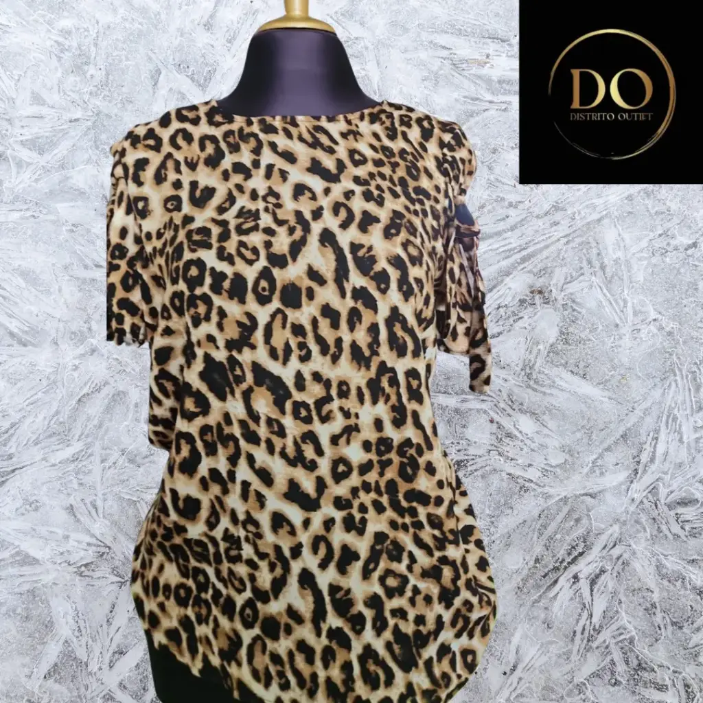 Blusa Pleione C Leopardo T M