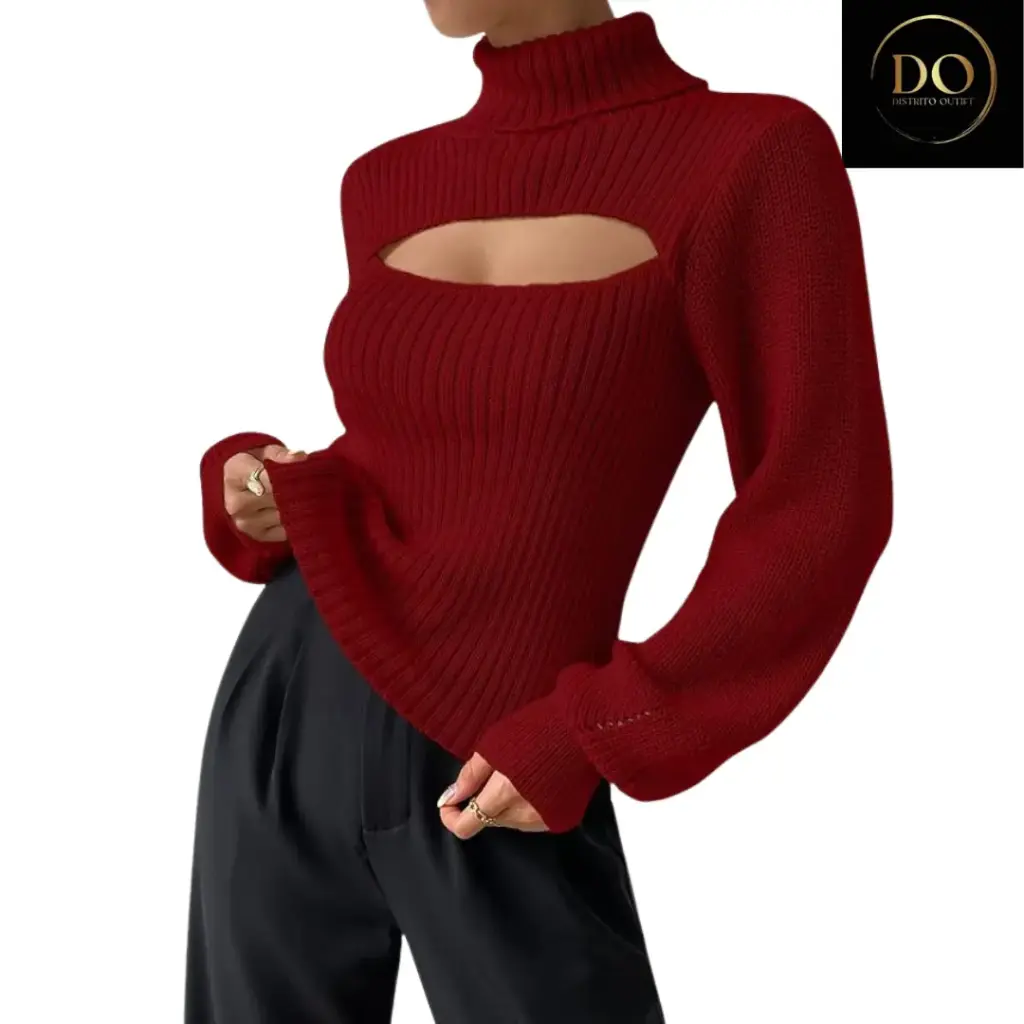 [4999] Sueter Cuello De Tortuga C Rojo T M