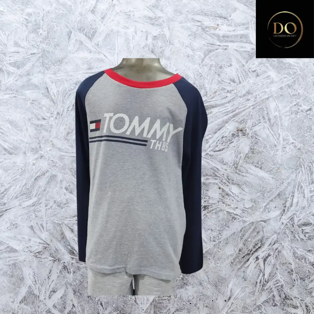 Playera manga larga  TOMY HILFIGER C Gris T 8