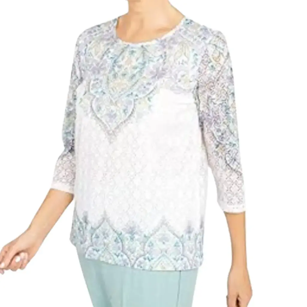 Blusa Alfred Dunner C Blanco T X