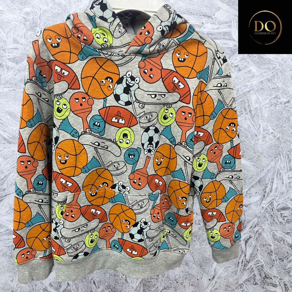 Sudadera Spotted Zebra C Gris T 10
