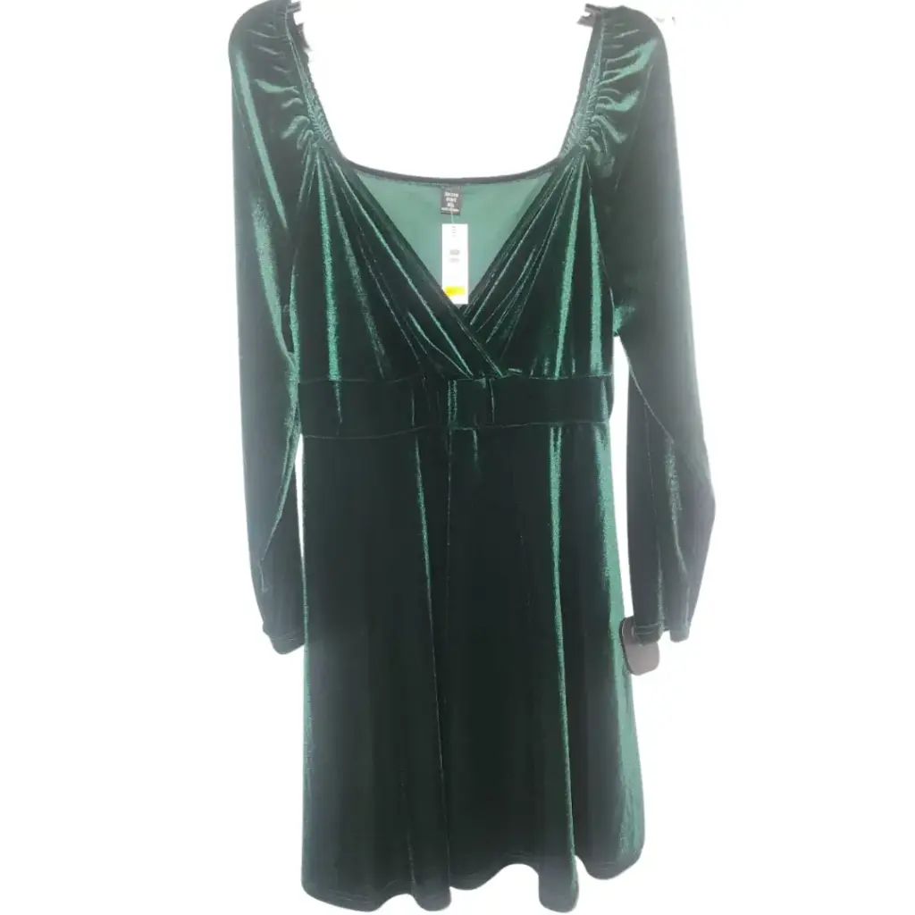 Vestido terciopelo SHEIN C Verde T XL