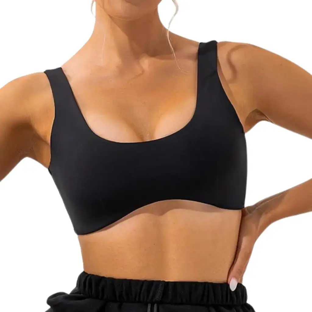 Top tirante cuello C Negro T M