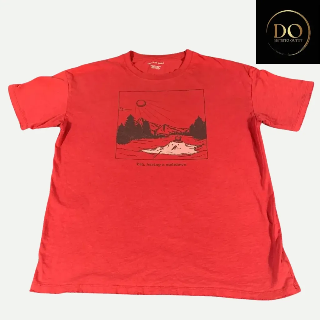 Playera American Eagle C Rojo T L