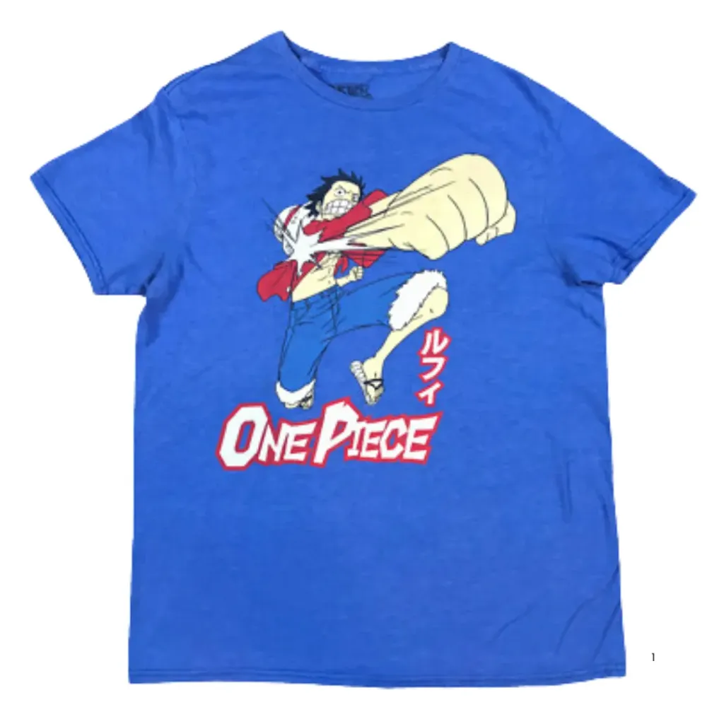 Playera One Piece C Azul T S
